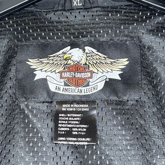 Harley Davidson HDMC Riding Gear Jacket Men’s XL Wings, Skull Back Hit. Black - Picture 13 of 14
